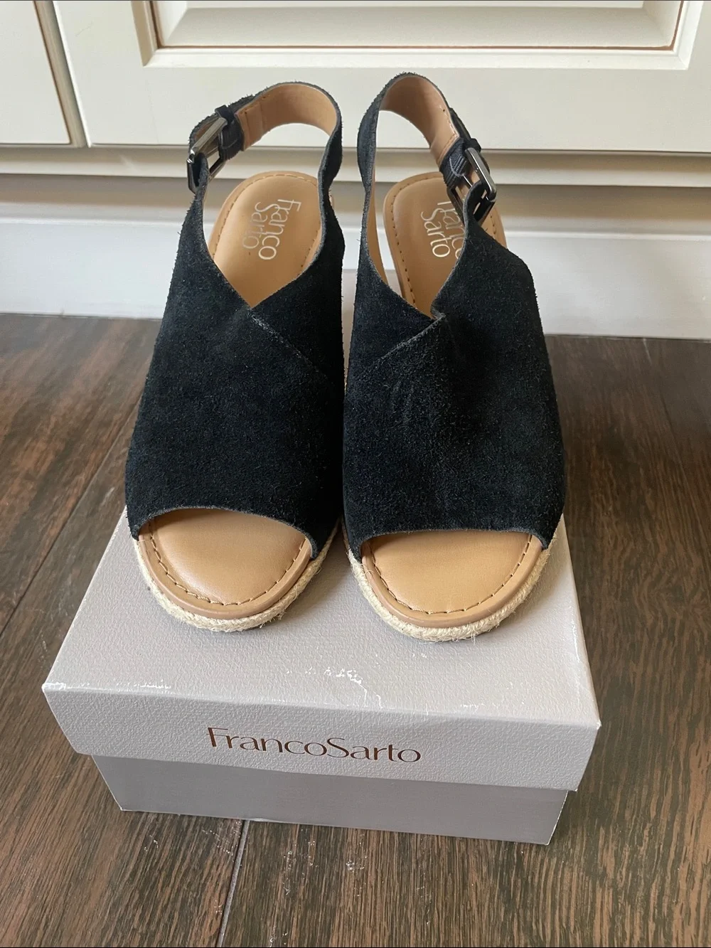 NWT Franco Sarto Wedge Cork Sandals!